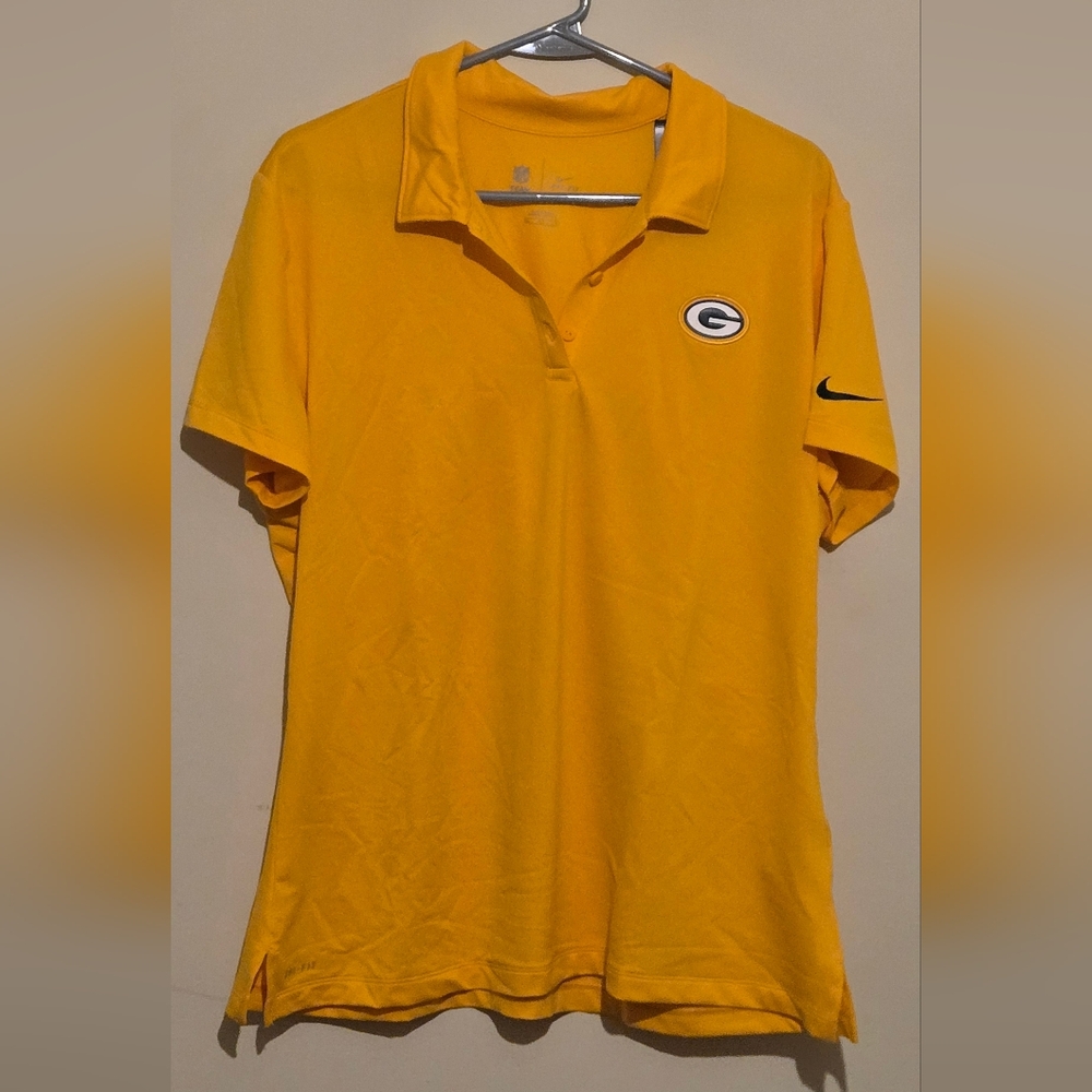 NFL Green Bay Packers Nike Women's Gold Polo